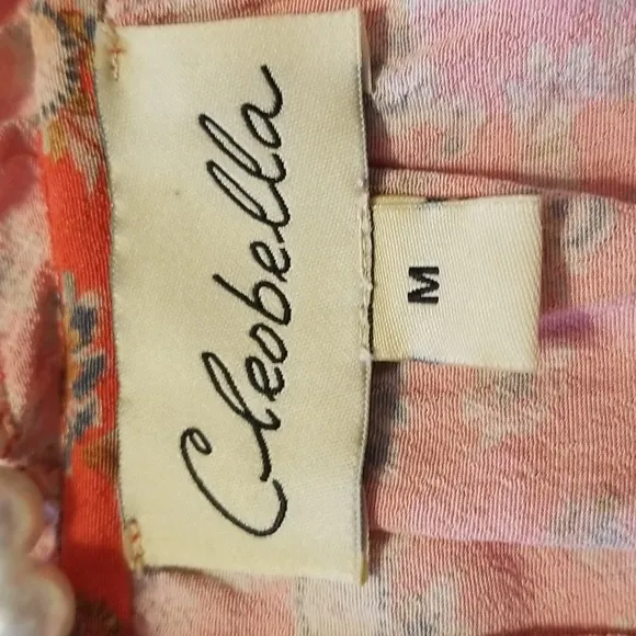 Cleobella Ella Long Sleeve Printed Mini Dress Size Medium