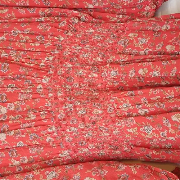 Cleobella Ella Long Sleeve Printed Mini Dress Size Medium