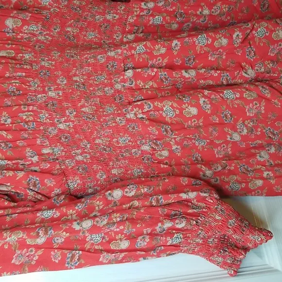 Cleobella Ella Long Sleeve Printed Mini Dress Size Medium