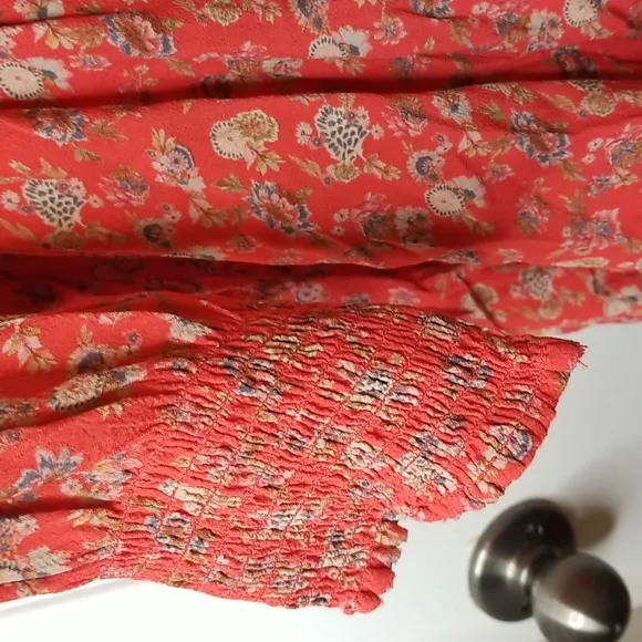 Cleobella Ella Long Sleeve Printed Mini Dress Size Medium