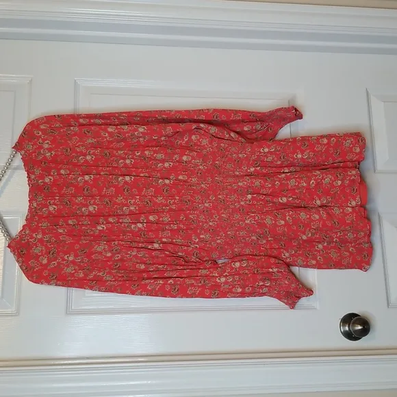 Cleobella Ella Long Sleeve Printed Mini Dress Size Medium