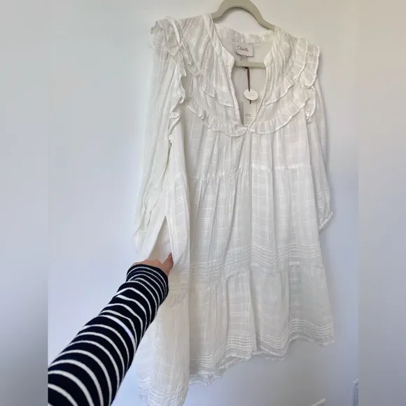 Cleobella Elliot Mini Dress White - Size S