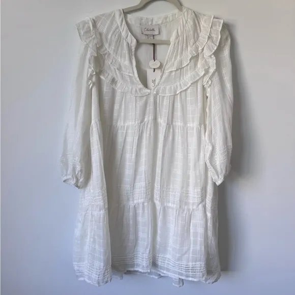Cleobella Elliot Mini Dress White - Size S