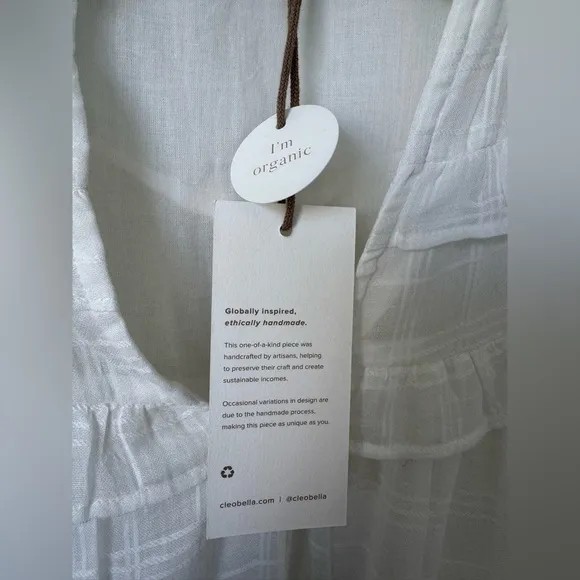 Cleobella Elliot Mini Dress White - Size S