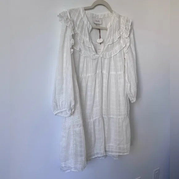 Cleobella Elliot Mini Dress White - Size S