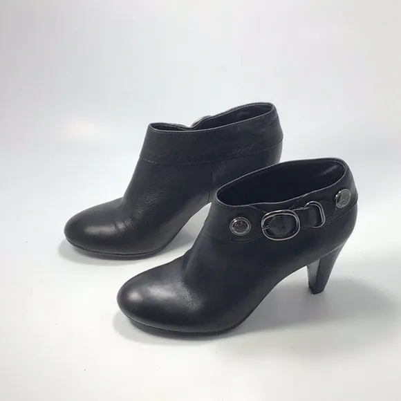 Coach Alexie Matte Calf Ankle Boots Size 7.5 B.
