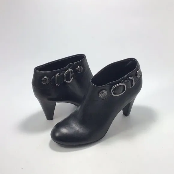 Coach Alexie Matte Calf Ankle Boots Size 7.5 B.