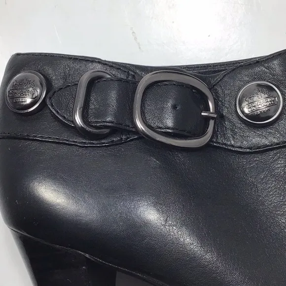 Coach Alexie Matte Calf Ankle Boots Size 7.5 B.