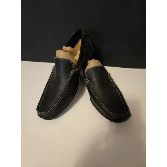 Coach &quot;Davin&quot; Black Leather Loafers Size 9.5D