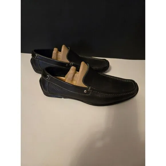 Coach &quot;Davin&quot; Black Leather Loafers Size 9.5D