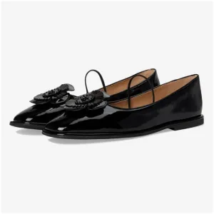 Coach Black Patent Leather Loafers with Tassels