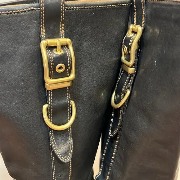 Coach Black Weslyn Boots/Booties Tall Riding Boots