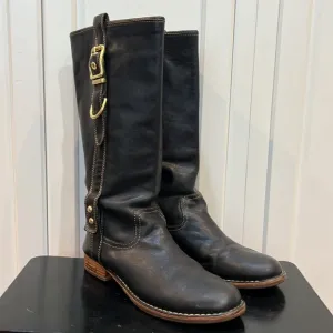 Coach Black Weslyn Boots/Booties Tall Riding Boots