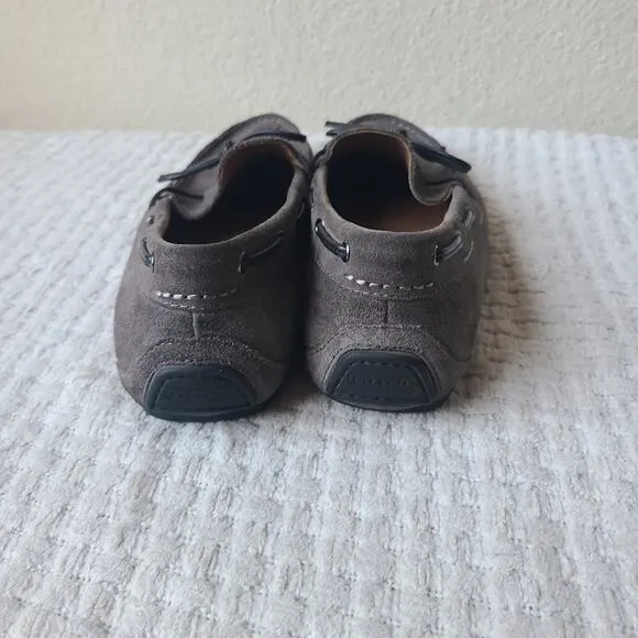 Coach Jasper Suede Leather Slip-On Loafers Gray Men's Size 10