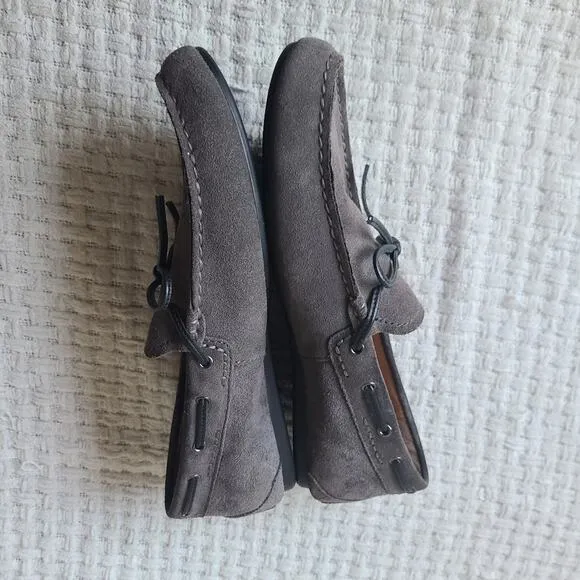 Coach Jasper Suede Leather Slip-On Loafers Gray Men's Size 10