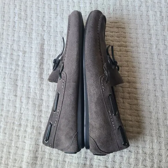 Coach Jasper Suede Leather Slip-On Loafers Gray Men's Size 10