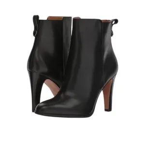 COACH Jemma Leather Heeled Ankle Bootie Women 9.5B Black Elegant Classic Busines