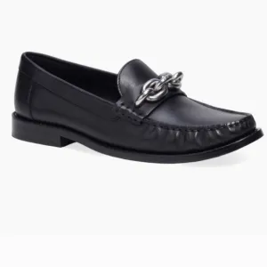 COACH Jess Leather Chain Loafers Sz-6.5 NWOT