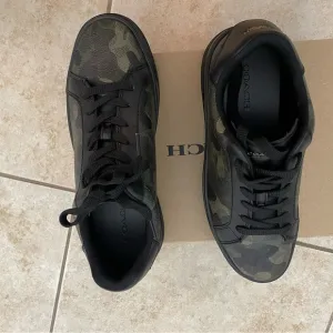 Coach Men's Black and Green Sneakers