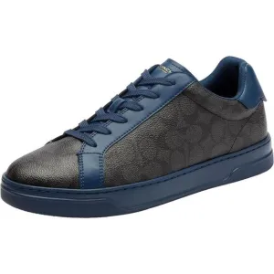 Coach Mens Blue Lace-Up Casual And Fashion Sneakers New