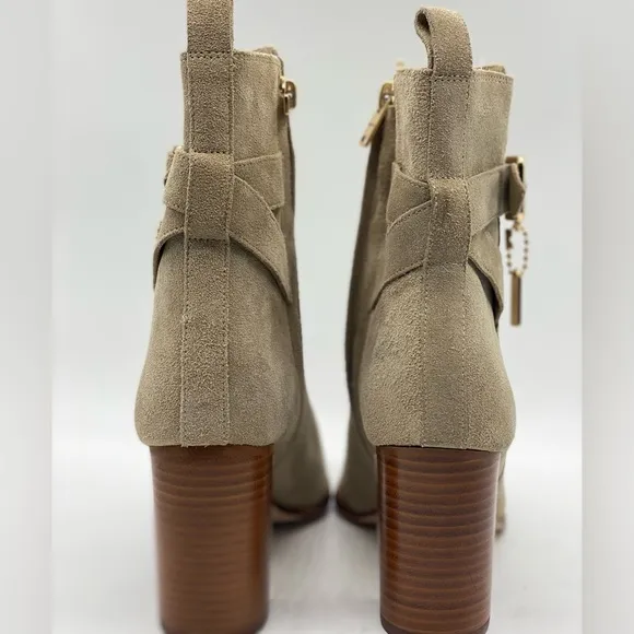 COACH‎ -Olivia Suede Bootie Women's Boots Oat