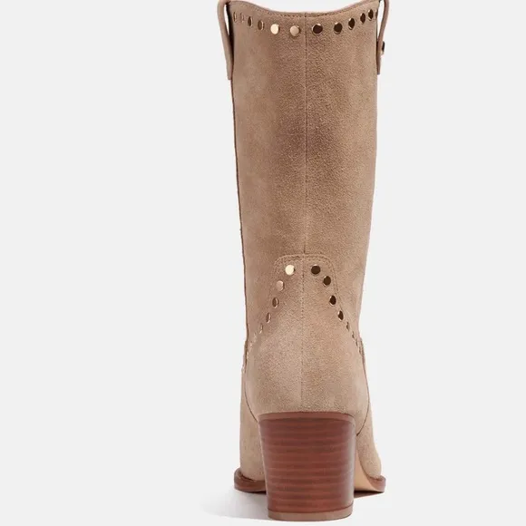 Coach Phoebe Suede Western Boots size 5 New