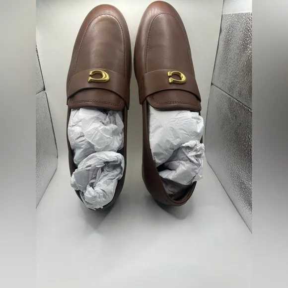 Coach Scultped C Logo Loafers