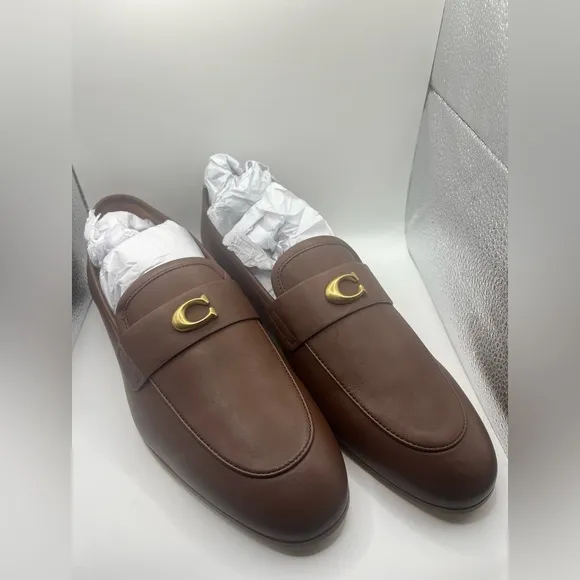 Coach Scultped C Logo Loafers