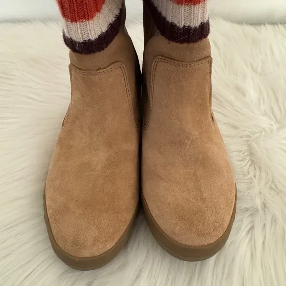 Coach Tatum Leather Suade and wool Boots