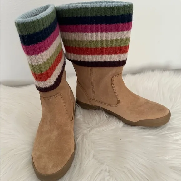 Coach Tatum Leather Suade and wool Boots