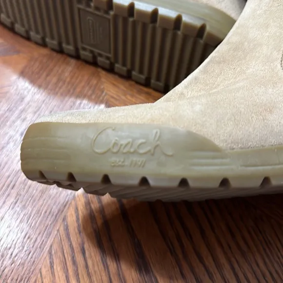 Coach Tatum suede multicolor wool boots sz 9