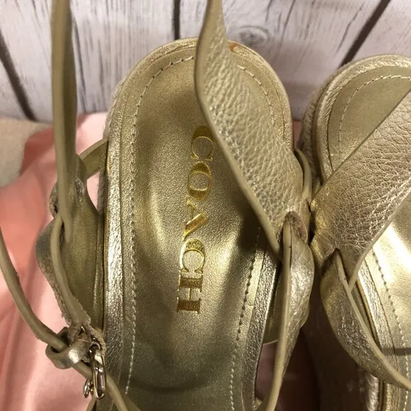 Coach Women's Dottie High-Heel Sandals Size 7.5 B