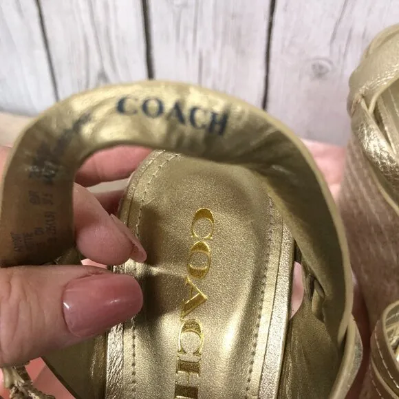 Coach Women's Dottie High-Heel Sandals Size 7.5 B