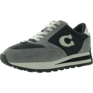 Coach Womens Gray Logo Man Made Casual And Fashion Sneakers New
