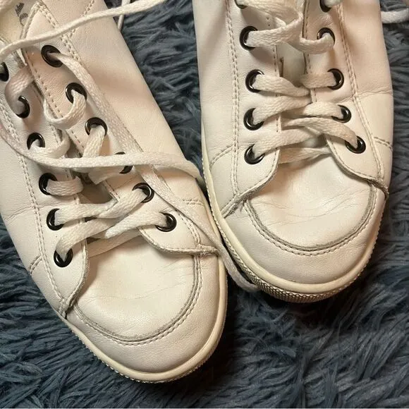 Coach Women's White Porter Leather Fashion Sneakers Size 9.5