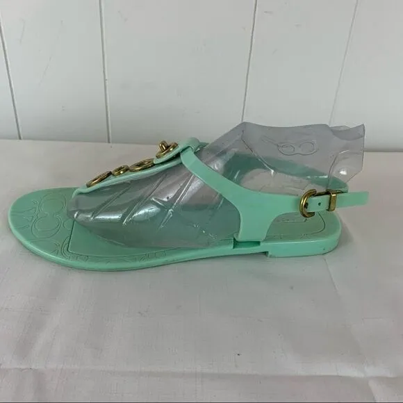 Coach Sandals Mint Green Phila Flat Flip Flops 7B