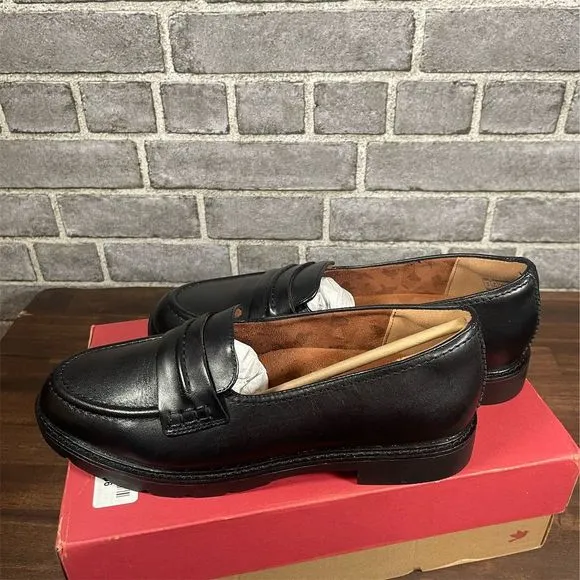 Cobb Hill Women's Janney Loafer Black Slip On Flats Size 9