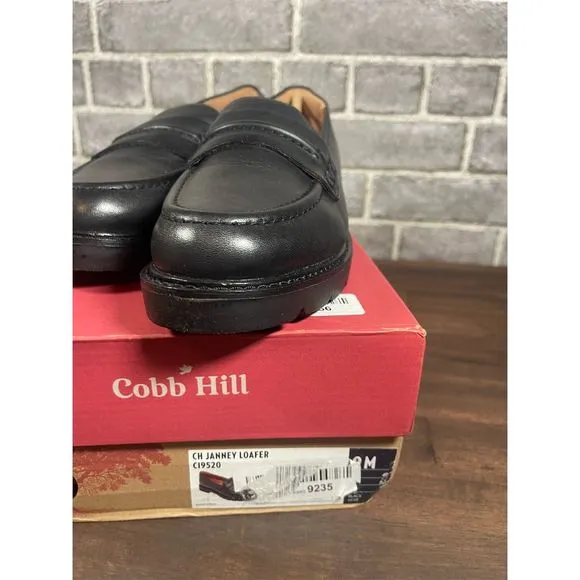 Cobb Hill Women's Janney Loafer Black Slip On Flats Size 9