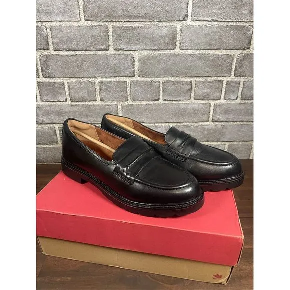 Cobb Hill Women's Janney Loafer Black Slip On Flats Size 9