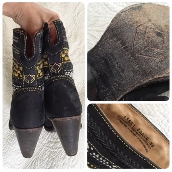 Cobra Society black Otto boots, sz 8