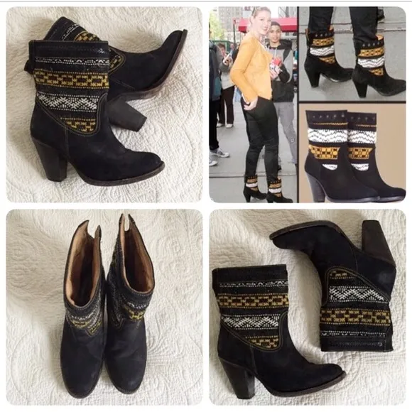 Cobra Society black Otto boots, sz 8