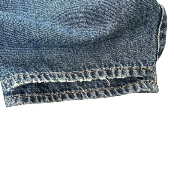 COH Emery High Rise Relaxed Crop 100% Organic Cotton USA Premium Vintage blue 26
