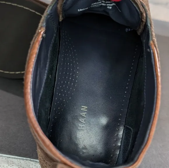 Cole Haan 10M Ogden Chukka dark brown suede leather Oxford low boots