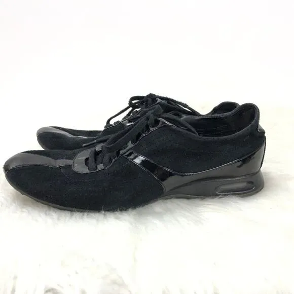 Cole Haan 6.5 B Womens Black Suede Fashion Sneakers