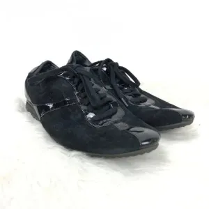 Cole Haan 6.5 B Womens Black Suede Fashion Sneakers