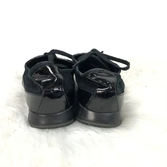 Cole Haan 6.5 B Womens Black Suede Fashion Sneakers