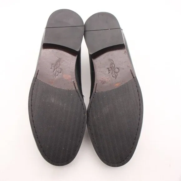 Cole Haan Ascot II Loafers Men's Size 10 W Black Leather Gold Horsebit C02498