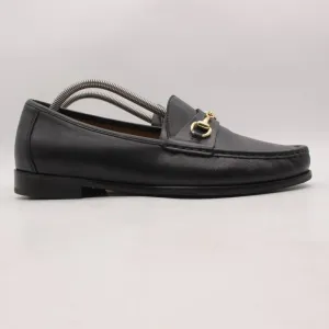 Cole Haan Ascot II Loafers Men's Size 10 W Black Leather Gold Horsebit C02498