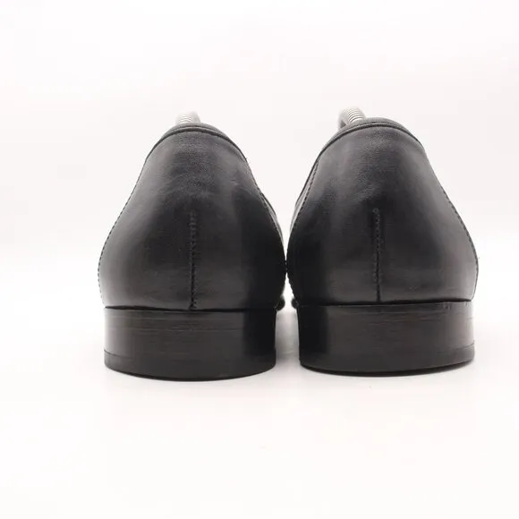 Cole Haan Ascot II Loafers Men's Size 10 W Black Leather Gold Horsebit C02498