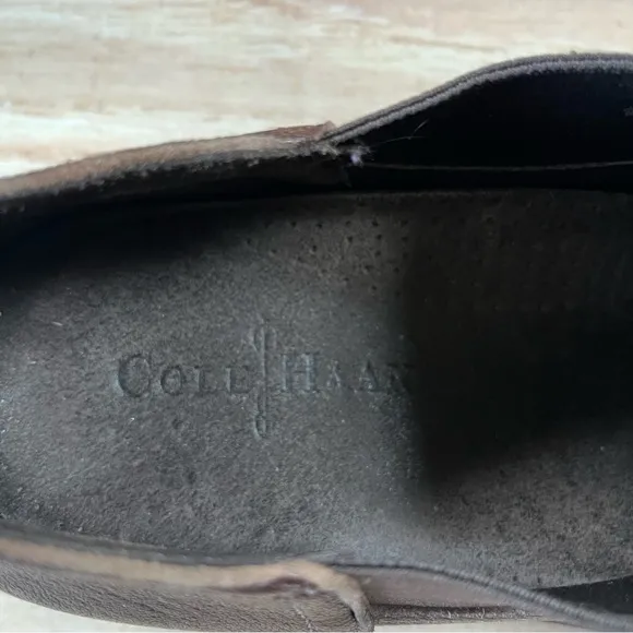 Cole Haan Brown Goring Casual/Dress Loafers Slip‎ On Laceless Mens 13M C09802